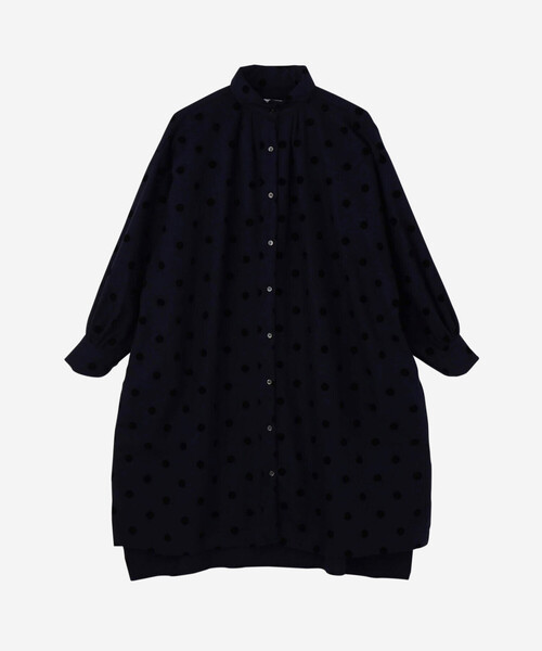 GALLEGO DESPORTES（ギャレゴデスポート）の「GALLEGO DESPORTES | ウールドットシャツワンピース WOMEN（シャツワンピース・レディース・ブルー系その他5・S）」の17枚目の写真