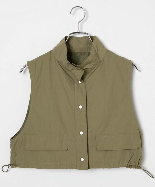 WEGO（ウィゴー）の「WEGO/ナイロンショートベスト（ベスト・レディース・ホワイト/ブラック/カーキ・FREE）」の22枚目の写真