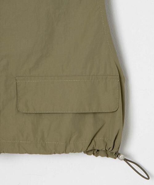 WEGO（ウィゴー）の「WEGO/ナイロンショートベスト（ベスト・レディース・ホワイト/ブラック/カーキ・FREE）」の9枚目の写真