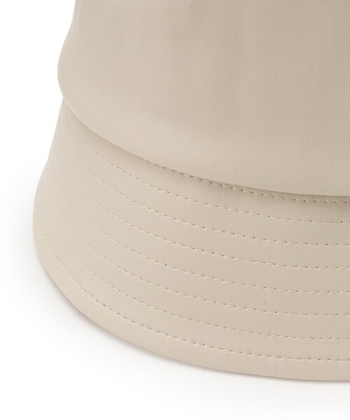 SHOO・LA・RUE（シューラルー）の「◆レザー調バケハ（ハット・レディース・ブラック/ナチュラル・00）」の8枚目の写真