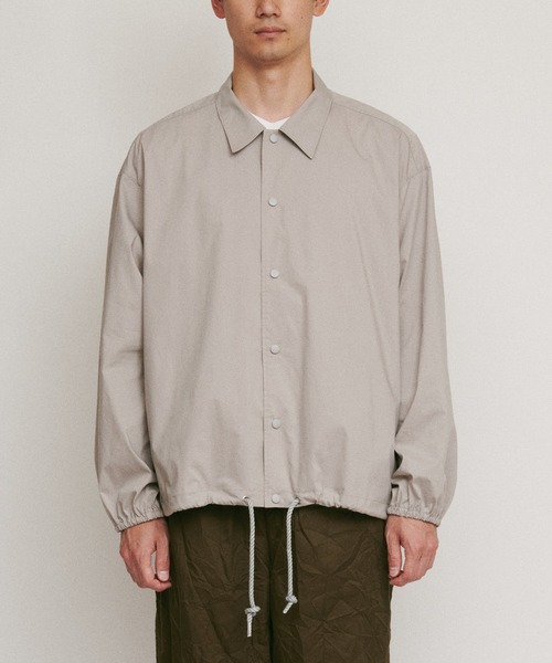 DIGAWEL(ディガウェル)の「Coach L/S shirt jacket(その他アウター・メンズ・チャコールグレー/グレー/レッド系その他・2)」の5枚目の写真