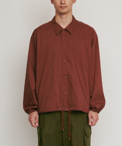 DIGAWEL(ディガウェル)の「Coach L/S shirt jacket(その他アウター・メンズ・チャコールグレー/グレー/レッド系その他・2)」の9枚目の写真