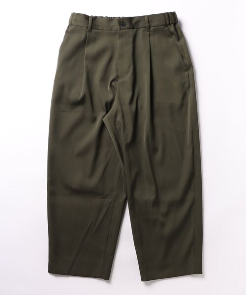soe(ソーイ)の「Soe/ソーイ/Double Cloth Wide Trousers(その他パンツ・メンズ・ブラック/ブラウン・1/2)」の1枚目の写真