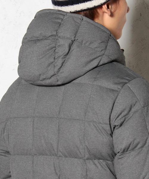 green label relaxing（グリーンレーベルリラクシング）の「3D MERANGE HOODED ダウンジャケット（ダウンジャケット/コート・メンズ・グレー/ネイビー・X-LARGE/SMALL/LARGE/MEDIUM）」の9枚目の写真