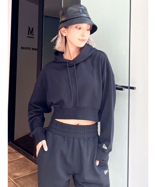 GYDA（ジェイダ）の「symmetry GYDA フェイクレザーバケットHAT（ハット・レディース・ブラック/オフホワイト・FREE）」の7枚目の写真