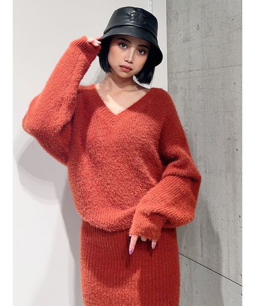 GYDA（ジェイダ）の「symmetry GYDA フェイクレザーバケットHAT（ハット・レディース・ブラック/オフホワイト・FREE）」の8枚目の写真