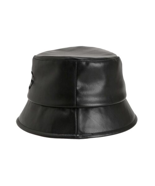 STAND STUDIO 帽子 ハット キルティング フェイクレザー/関税込 GYDA(ジェイダ)の「symmetry GYDA フェイクレザーバケットHAT