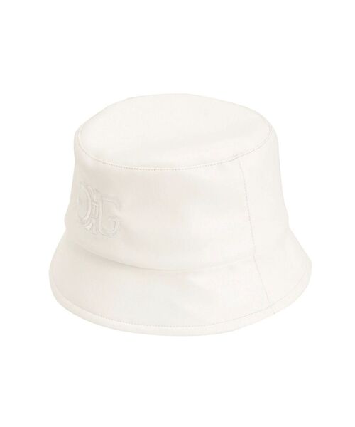 GYDA（ジェイダ）の「symmetry GYDA フェイクレザーバケットHAT（ハット・レディース・ブラック/オフホワイト・FREE）」の10枚目の写真