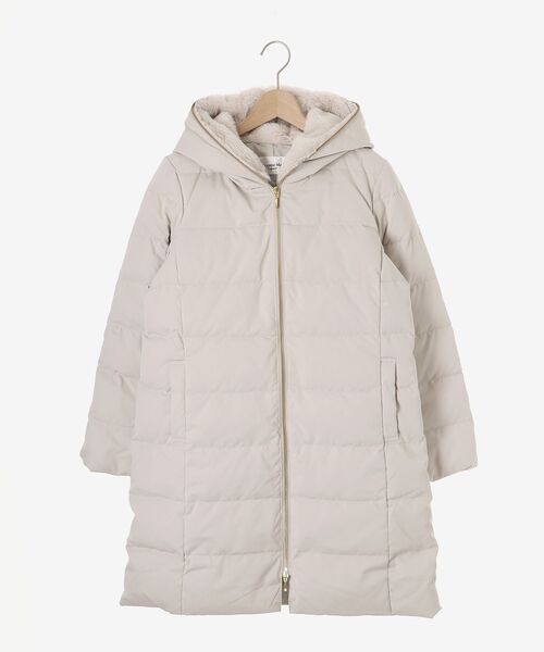 le.coeur blanc(ルクールブラン)の「ファーフードロングダウン(ダウンジャケット/コート・レディース・モカ/グレイッシュベージュ/ブラック・40/38/36)」の10枚目の写真