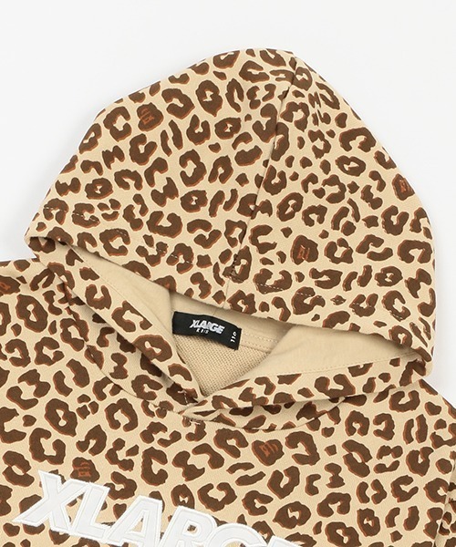 XLARGE KIDS（エクストララージキッズ）の「ヒョウガラパーカ