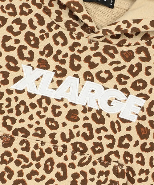 XLARGE KIDS（エクストララージキッズ）の「ヒョウガラパーカ（パーカー・キッズ・ベージュ/トップグレー・90cm/110cm/100cm/120cm/130cm/140cm/80ｃｍ）」の6枚目の写真