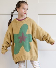 BIG FIELD | 【おうちで洗えるニット】ビッグモチーフニット（kids/XS～LL）(ニット/セーター)