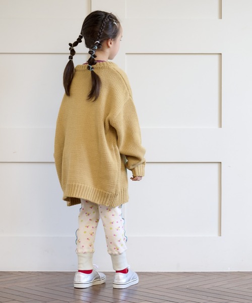 BIG FIELD（ビッグフィールド）の「【おうちで洗えるニット】ビッグモチーフニット（kids/XS～LL）（ニット/セーター・キッズ・ブラウン/レッド/チャコール/オフホワイト・L/S/XS/M/LL）」の9枚目の写真