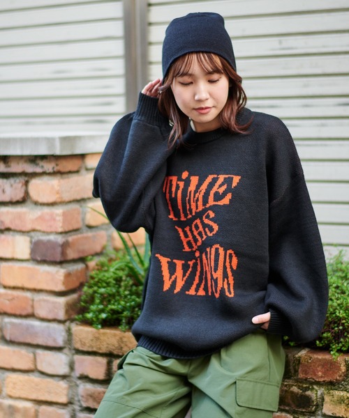 SPINNS（スピンズ）の「ロゴデザイン ジャガード編みオーバーサイズ