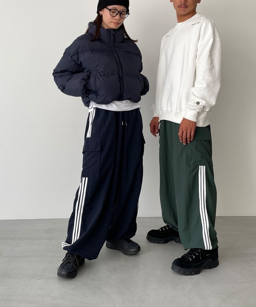 CANAL JEAN（キャナルジーン）の「El mar　ドローストリングサイドラインパンツ（その他パンツ・レディース・ネイビー/グリーン・ONE SIZE）」の4枚目の写真