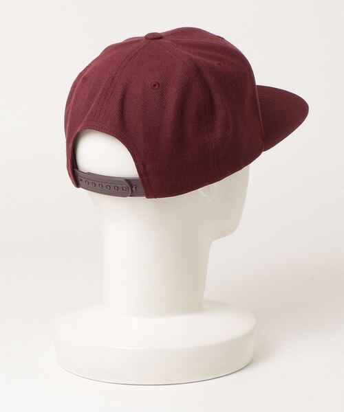 NineMicrophones（ナインマイクロフォンズ）の「SNAPBACK CAP-HIDEOUT-（キャップ・メンズ・ブラック/バーガンディー・FREE）」の7枚目の写真