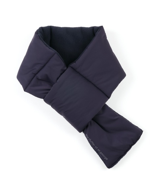 The DUFFER of ST.GEORGE(ザダファーオブセントジョージ)の「PADDING MUFF:中綿マフラー(マフラー・メンズ・グレー/ブラック/ネイビー・F)」の6枚目の写真