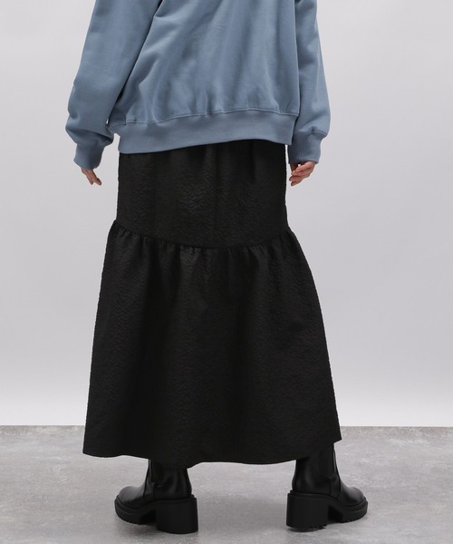 LAKOLE(ラコレ)の「フクレジャガードスカート / 989445(スカート・レディース・ブラウン/ブラック・MEDIUM/SMALL)」の7枚目の写真