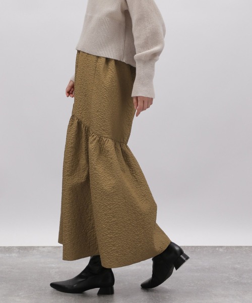 LAKOLE(ラコレ)の「フクレジャガードスカート / 989445(スカート・レディース・ブラウン/ブラック・MEDIUM/SMALL)」の11枚目の写真