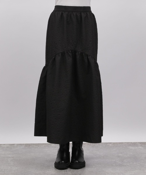 LAKOLE(ラコレ)の「フクレジャガードスカート / 989445(スカート・レディース・ブラウン/ブラック・MEDIUM/SMALL)」の13枚目の写真