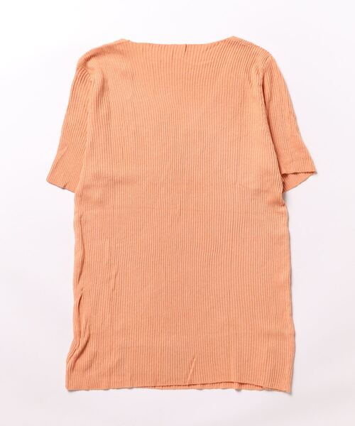 NO WAY（ノーウェイ）の「【Bz】 [IZU] Vネックニットソー（Tシャツ/カットソー・レディース・ブラック/オレンジ/グリーン/ピンク/ホワイト・FREE）」の9枚目の写真