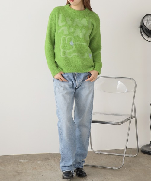 ROOPTOKYO（ループトウキョウ）の「ラビットデザインニット（ニット/セーター・レディース・ホワイト/ブラック/グリーン・S/M）」の16枚目の写真