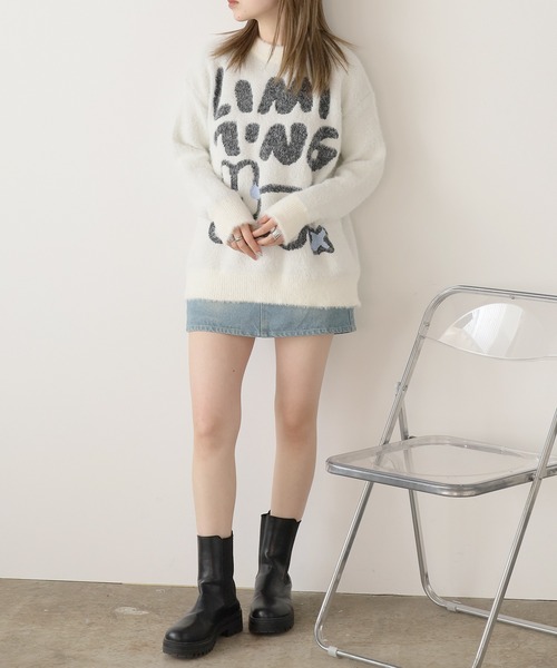 ROOPTOKYO（ループトウキョウ）の「ラビットデザインニット（ニット/セーター・レディース・ホワイト/ブラック/グリーン・S/M）」の11枚目の写真