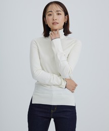 【THE TOKYO/ザトウキョウ】SILK WOOL SKIN COMFORT TURTLEKNECK PULLOVER/シルクウール/タートルネックニット