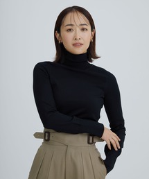 【THE TOKYO/ザトウキョウ】SILK WOOL SKIN COMFORT TURTLEKNECK PULLOVER/シルクウール/タートルネックニット