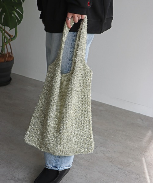 COURO（コウロ）の「ラメシャギートートバッグ（トートバッグ・レディース・ブラック/ゴールド/ブラック系その他/マルチ・FREE）」の12枚目の写真