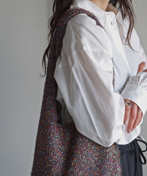 COURO（コウロ）の「ラメシャギートートバッグ（トートバッグ・レディース・ブラック/ゴールド/ブラック系その他/マルチ・FREE）」の17枚目の写真