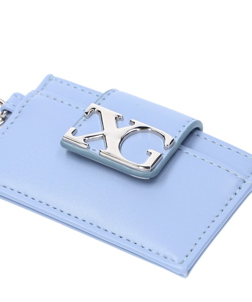 X-girl（エックスガール）の「LOGO BUCKLE CARD CASE（カードケース・レディース・グレー/ライトブルー/ブラック・ONE SIZE）」の5枚目の写真