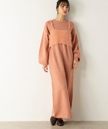 MILLION CARATS | フェザーニットビスチェセットワンピース(ワンピース)