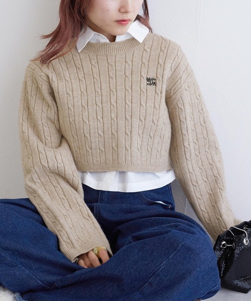 w closet（ダブルクローゼット）の「【SETアイテム】ケーブル編み