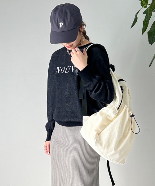 un dix cors（アンディコール）の「ドロストリングバックパック（バックパック/リュック・レディース・アイボリー/ブラック・FREE）」の15枚目の写真