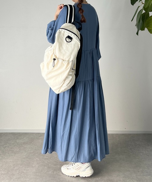 un dix cors（アンディコール）の「ドロストリングバックパック（バックパック/リュック・レディース・アイボリー/ブラック・FREE）」の14枚目の写真