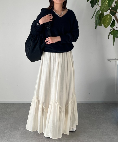 un dix cors（アンディコール）の「ドロストリングバックパック（バックパック/リュック・レディース・アイボリー/ブラック・FREE）」の18枚目の写真