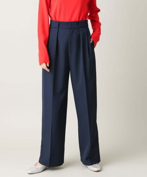 a.v.v(アーヴェヴェ)の「【イージーケア/ストレッチ】ボックスタックワイドパンツ(その他パンツ・レディース・ネイビー/クリーム/ベージュ・38/40/36/42/34)」の17枚目の写真