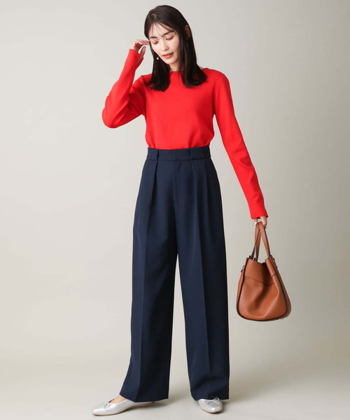 a.v.v(アーヴェヴェ)の「【イージーケア/ストレッチ】ボックスタックワイドパンツ(その他パンツ・レディース・ネイビー/クリーム/ベージュ・38/40/36/42/34)」の20枚目の写真