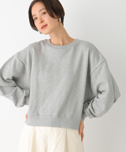 LEPSIM(レプシィム)の「ラインストーンプルオーバー 102011(Tシャツ/カットソー・レディース・グレー/オフホワイト・FREE)」の12枚目の写真