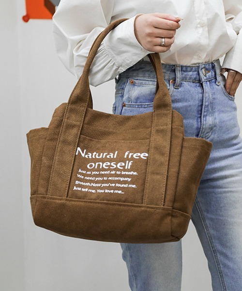 Miniministore(ミニミニストア)の「トートバッグ レディース 帆布 韓国(トートバッグ・レディース・ブラウン/グレー/フューシャピンク/ブラック・FREE)」の15枚目の写真