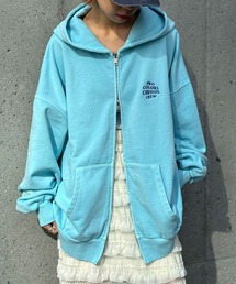 CIAOPANIC | 【2024SS】【ユニセックス】ピグメント刺繍ダブルジップパーカー(パーカー)