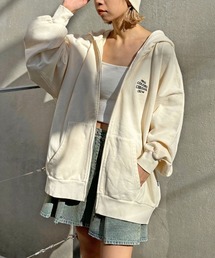 CIAOPANIC | 【2024SS】【ユニセックス】ピグメント刺繍ダブルジップパーカー(パーカー)
