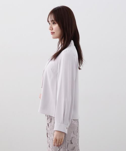【新品】プロポーションボディドレッシング リングボウタイブラウス S PROPORTION BODY DRESSING（プロポーションボディドレッシング