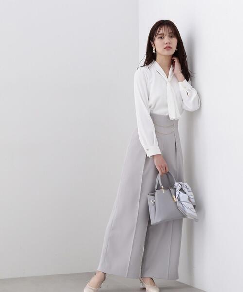 【新品】プロポーションボディドレッシング リングボウタイブラウス S PROPORTION BODY DRESSING（プロポーションボディドレッシング