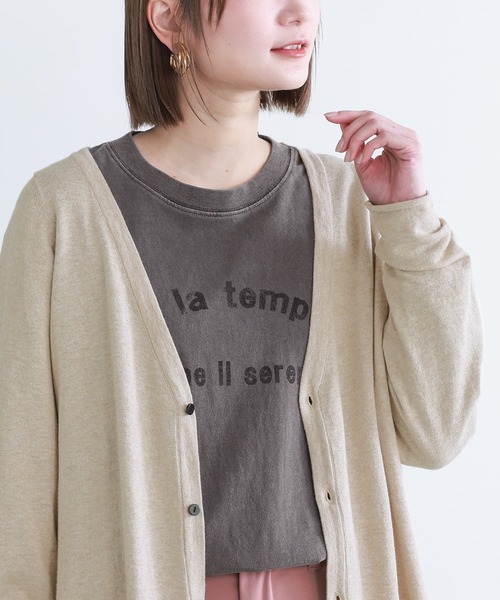 n'OrLABEL（ノアールレーベル）の「ヴィンテージ風ロゴロンT（Tシャツ/カットソー・レディース・オレンジ/チャコール・1/2）」の21枚目の写真
