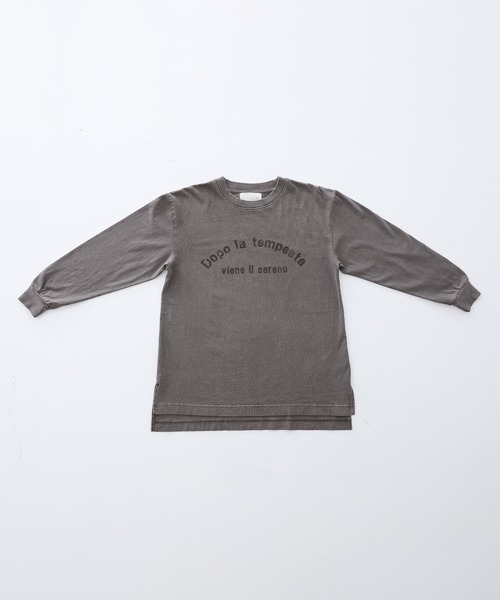 n'OrLABEL（ノアールレーベル）の「ヴィンテージ風ロゴロンT（Tシャツ/カットソー・レディース・オレンジ/チャコール・1/2）」の8枚目の写真