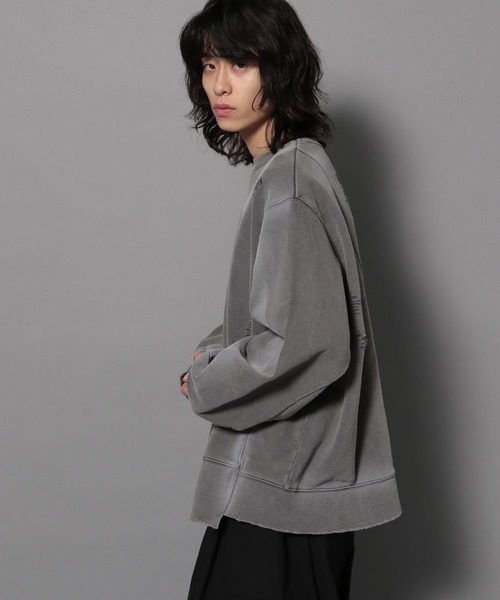 Anui(アニュイ)の「【UNISEX/選べる着丈】ブラシブリーチロゴスウェット(スウェット・レディース・グレー/ブルー・SMALL/MEDIUM)」の16枚目の写真