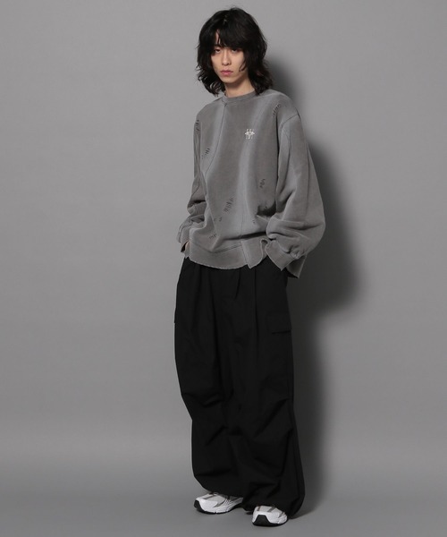 Anui(アニュイ)の「【UNISEX/選べる着丈】ブラシブリーチロゴスウェット(スウェット・レディース・グレー/ブルー・SMALL/MEDIUM)」の19枚目の写真