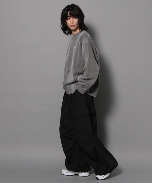 Anui(アニュイ)の「【UNISEX/選べる着丈】ブラシブリーチロゴスウェット(スウェット・レディース・グレー/ブルー・SMALL/MEDIUM)」の20枚目の写真